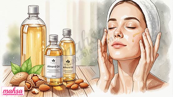 روغن بادام شیرین سیاهی زانو و آرنج